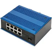 Digitus 8 Port Gigabit Ethernet Netzwerk Switch, Industrial, Unmanaged, 1 SFP Uplink, Unmanaged, Gigabit Ethernet (10/100/1000), Vollduplex