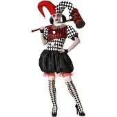 Atosa Unheimliches Harlekin-damenkostüm
