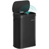 Songmics Automatischer Mülleimer mit Sensor und Softclose-Deckel aus Stahl LTB640B02