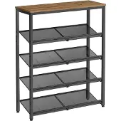 Hobby Hall Schuhregal 5 Ebenen mit verstellbaren Gitterablagen LBSB35038K01