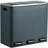 Songmics 54 Liter Mülleimer für die Küche LTB54G