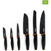 Excelsa Set Von 6 Messer Chef Stahl Schwarz