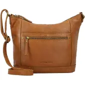 Greenburry Leder Schultertasche Umhängetasche Colombiana Shoulderbag Nougat braun