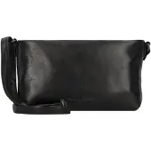 Green Burry GREENBURRY Leder Umhängetasche Colombiana RV Shoulderbag 3 Zip Black schwarz