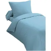 HOME LINGE PASSION 2-teiliges Bettwäscheset HP72068 – 82 g Mikrofaser – 140 x 200 cm – Himmelblau