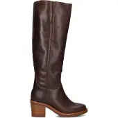 Shabbies Damen Stiefel Puk Tuba - Bruin - Größe 40
