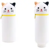OEM Wasserdichtes Silikon-Etui, 2in1, weich, aufklappbar, Katzenmuster