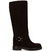 No Stress Dunkelbraune Veloursleder-Stiefel | Größe 40