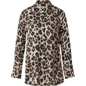 s.Oliver Black Label Bluse Damen Satin mehrfarbig gemustert, 44 800667-0001-00440