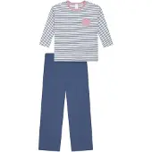 Schiesser Pyjama Nightwear in jeansblau | Gr.: 104