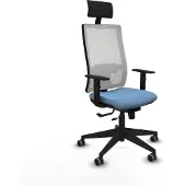 Piqueras Y Crespo Bürostuhl mit Kopfstütze 1D066G1 Himmelsblau