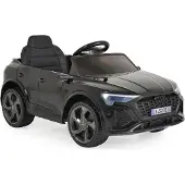 Moni Kinder Elektroauto Audi SQ8 e-tron EVA-Reifen Musik Licht MP3-Eingang Gurt schwarz