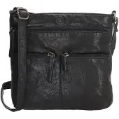 Hide & Stitches Paint Rock Shoulderbag High black