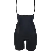 Spanx für Damen. 10130R_VERY BLACK Unterbrust-Dekolleté-Mieder mit kurzem Bein 10130R schwarz (S), Lässig, Nylon