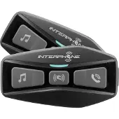 Interphone U-COM 2 DOPPELPAKET, 600 m, A2DP, AVRCP, HFP, Schwarz, Wasserdicht, IP67, 10 h