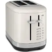 KitchenAid 859711684260, 2 Scheibe(n), Schwarz, Edelstahl, Weiß, Metall, Kunststoff, Tasten, Niveau, 980 W, 220 - 240 V