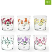 Excelsa 6er-Set Gläser Arles aus Glas 35 cl mehrfarbig