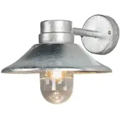 Konstsmide Ländliche Wandlampe Vega gebürstetes Metall
