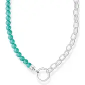 Thomas Sabo KE2188-404-17-L45v Halskette für Charms Silber und Türkisfarbene Beads