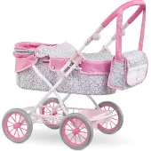 Corolle Puppenwagen Blumen - Kinderwagen für Babypuppe 36-42cm