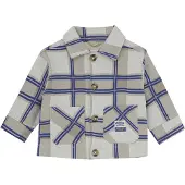 Noppies Hemdjacke in Grau/ Blau - 80
