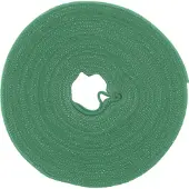 InLine Kabelbinder, Klettverschluss Band, 10 Meter, 16mm, grün