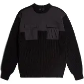 G-Star Longpullover "Woven Mix Knit Pullover"