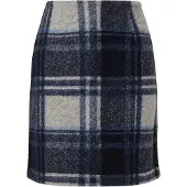 s.Oliver Minirock mit Woll-Anteil Damen blau kariert, 44 788141-0001-00440