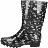 Lico Gummistiefel Aquata Größe 41 aus PVC in Schwarz mit rutschfester Gummilaufsohle