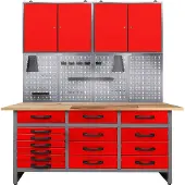 Ondis24 Werkstatt-Set 160 cm, mit LED