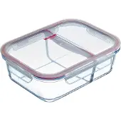 Westmark Glas-Frischhaltedose mit 2 separaten Fächern, 1380 ml, 234522E1