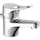 Eisl VERONA Waschtischarmatur mit Zugstange, Wasserhahn Bad mit Ablaufgarnitur Waschbecken