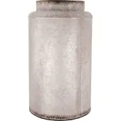 Dijk Natural Collections Dijk Metallvase hellgrau Ø 19,7 x 33,3 cm GLO660652791