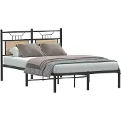 vidaXL Bettgestell ohne Matratze Sonoma-Eiche 120x200 cm Holzwerkstoff