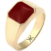 KUZZOI Ring 925 Sterling Silber in Gold | Gr.: 58