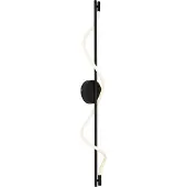 QAZQA Moderne Wandleuchte schwarz inkl. LED 3-Stufen-Dimmbar - Twirl