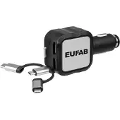 Eufab 4in1 Universal KFZ Ladekabel 12/24V
