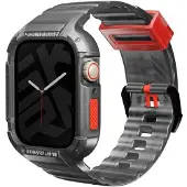 Super Merchant Band+Case Saido 2in1 Apple Watch 45/44mm smoke