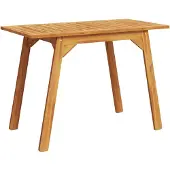 vidaXL Garten-Esstisch 110x56x75 cm Massivholz Akazie