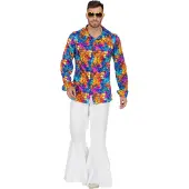 Wilbers 70er Jahre Hemd Tropic Kaleidoscopic