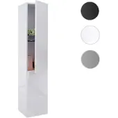 Mendler Hängeschrank HWC-B19, Midischrank Hochschrank Badezimmer Badmöbel, hochglanz 150x30cm weiß
