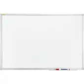 Franken Whiteboard X-tra! Line, Wandmontage im Hoch- & Querformat, weiß emailliert, antimikrobiell, Aluminiumrahmen, magnethaftend, Ablageschale, B 900 x H 600 mm, SC3802
