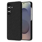 Accezz Samsung Galaxy S25 Hülle - Kevlar - - Backcover/Hard Case - Schwarz