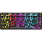 Savio Phenix SAVGK- YELLOW PUDDING, Verkabelt & Kabellos, USB + RF Wireless + Bluetooth, Mechanischer Switch, QWERTY, RGB-LED, Schwarz