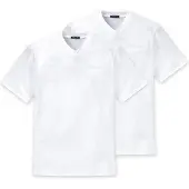 Schiesser Herren American T-Shirt 2er Pack - 1/2 Arm, Unterhemd, V-Ausschnitt