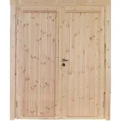 WOLF Gartenhaustür "Knut 40", Doppelflügeltür, BxH: 158,8x196,5 cm