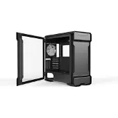 Phanteks Evolv X, Midi Tower, PC, Schwarz, ATX, EATX, micro ATX, Mini-ITX, Aluminium, Stahl, Gehärtetes Glas, Gaming