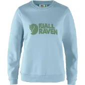 Fjällräven Pullover Logo Sweater Damen Breeze Blue / Patina Green-S