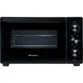 Hisense Mini Ofen, 30 l, 1600 W, Double glass, Schwarz, Klein, Elektrischer Ofen, 30 l, 1600 W, 30 l, 1600 W