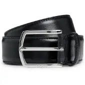 BOSS Ledergürtel "Claus-Tx-St Sz35" mit Logo-Gravur am Verschluss